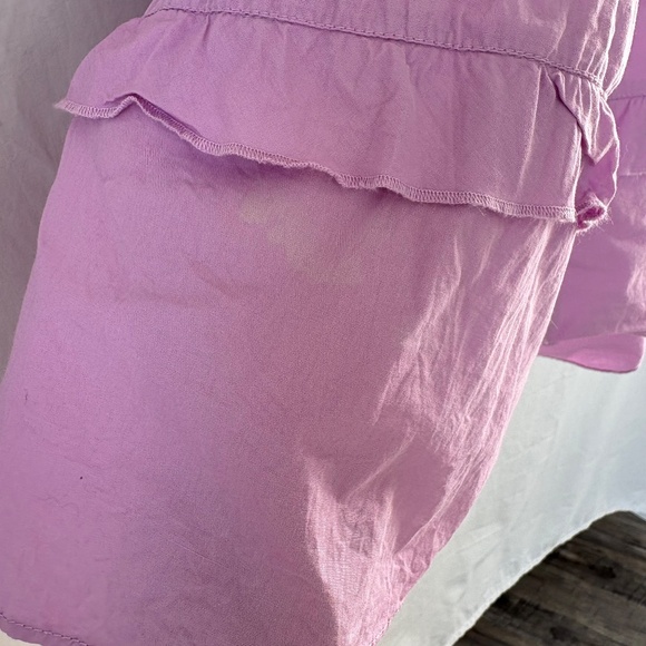 NWT Free People Sail away tunic  tiered ruffle dress lilac purple small - Picture 15 of 15
